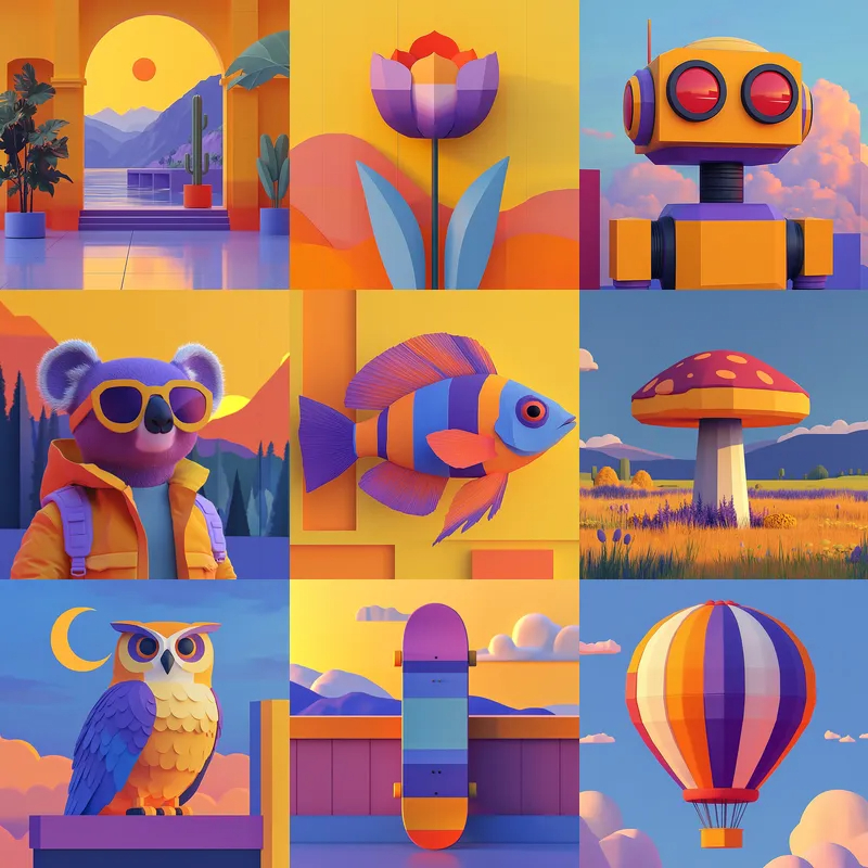 3D Colorful Shapes Prompts for Grok - Image 5